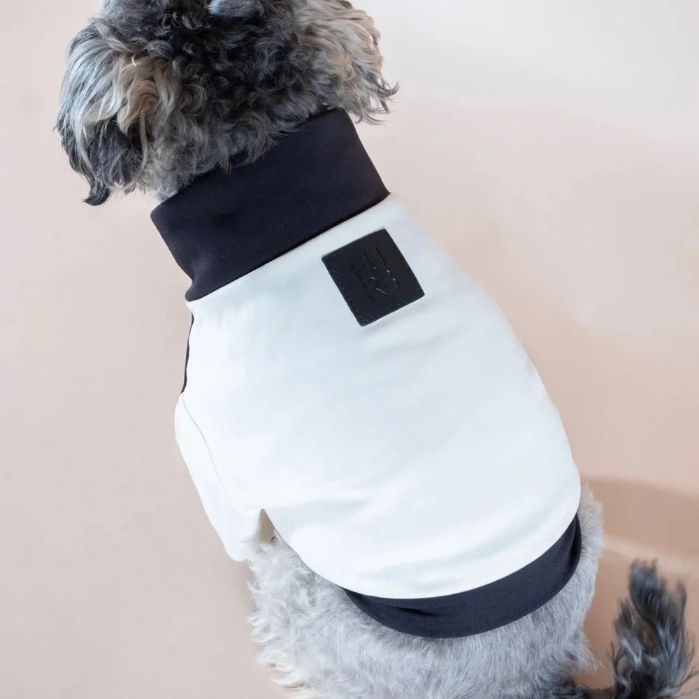 Free People xFURB Stylish Black and White Dog Jacket Size Small New
